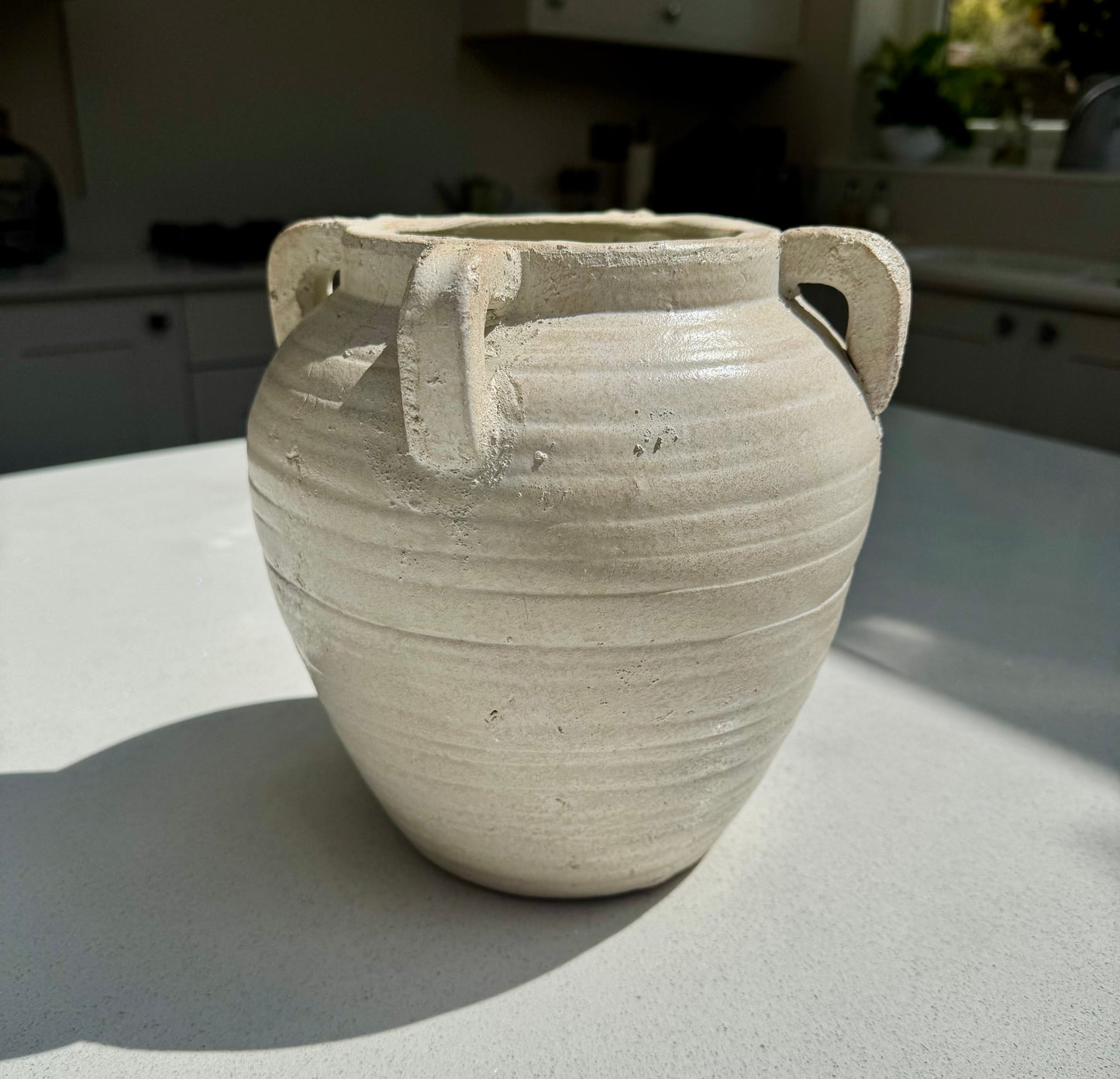 Medium Medora Vase in Pale Ivory 21.5cm