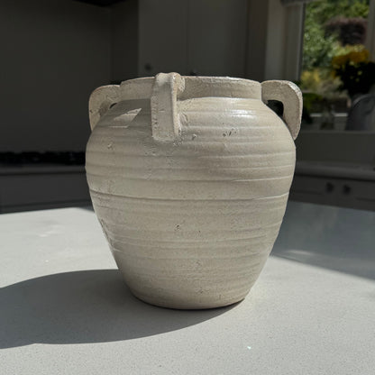 Medium Medora Vase in Pale Ivory 21.5cm