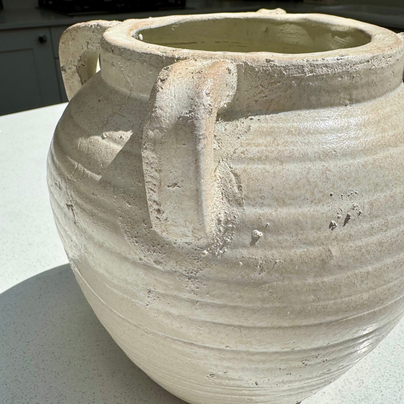 Medium Medora Vase in Pale Ivory 21.5cm