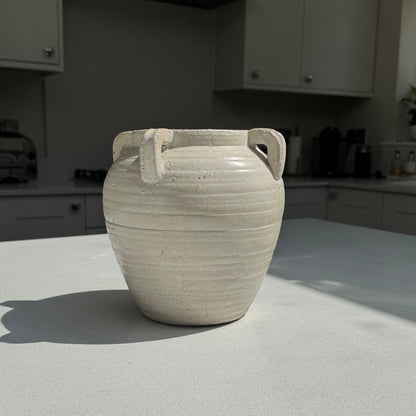 Medium Medora Vase in Pale Ivory 21.5cm