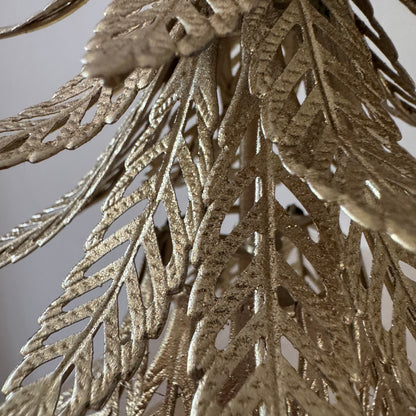 Gilded Gold Metal Christmas Tree Stocking Hanger 23cm