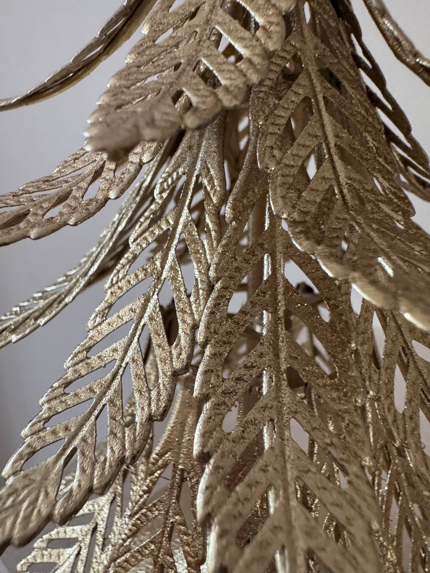Gilded Gold Metal Christmas Tree Stocking Hanger 23cm