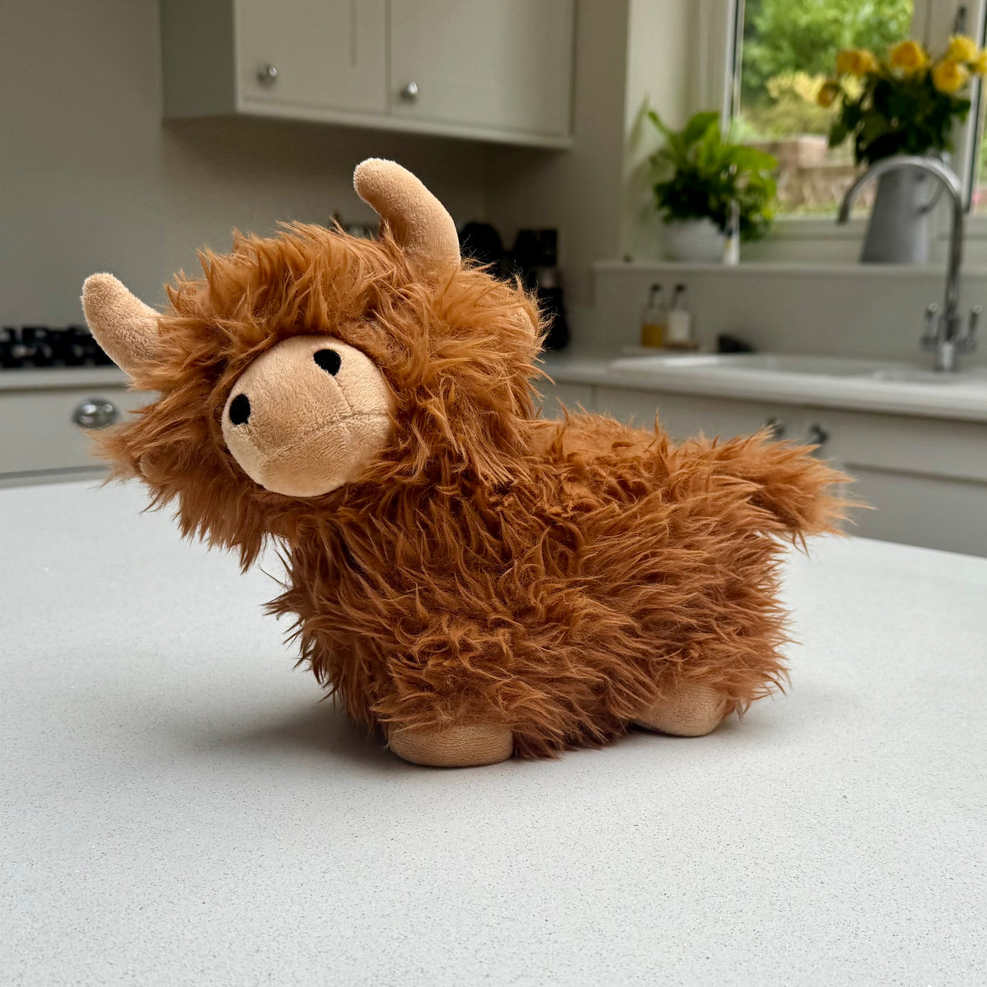 Dougal Fluffy Highland Cow Doorstop – 24cm