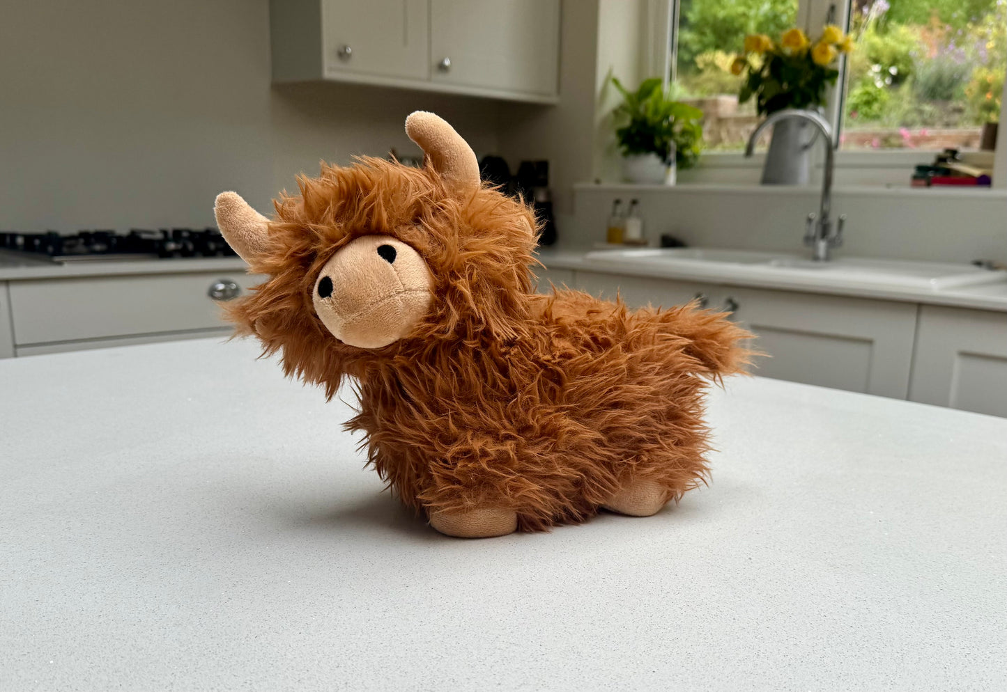 Dougal Fluffy Highland Cow Doorstop – 24cm