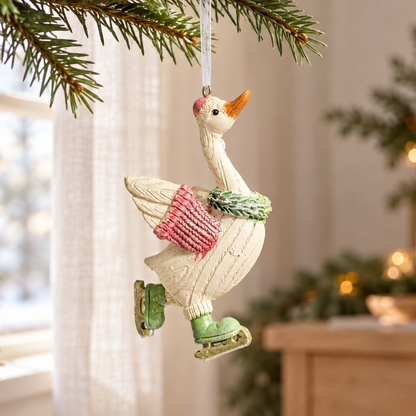 The Festive Duck Parade – Resin Christmas Baubles, Three Designs