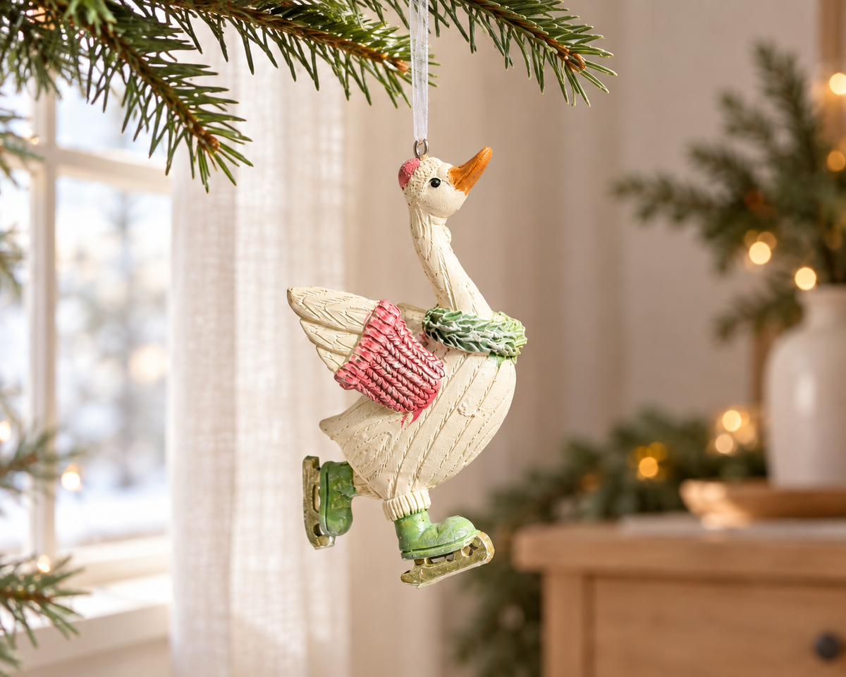The Festive Duck Parade – Resin Christmas Baubles, Three Designs