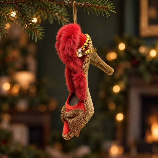 Fluffy High Heel Shoe Christmas Decoration – 20cm