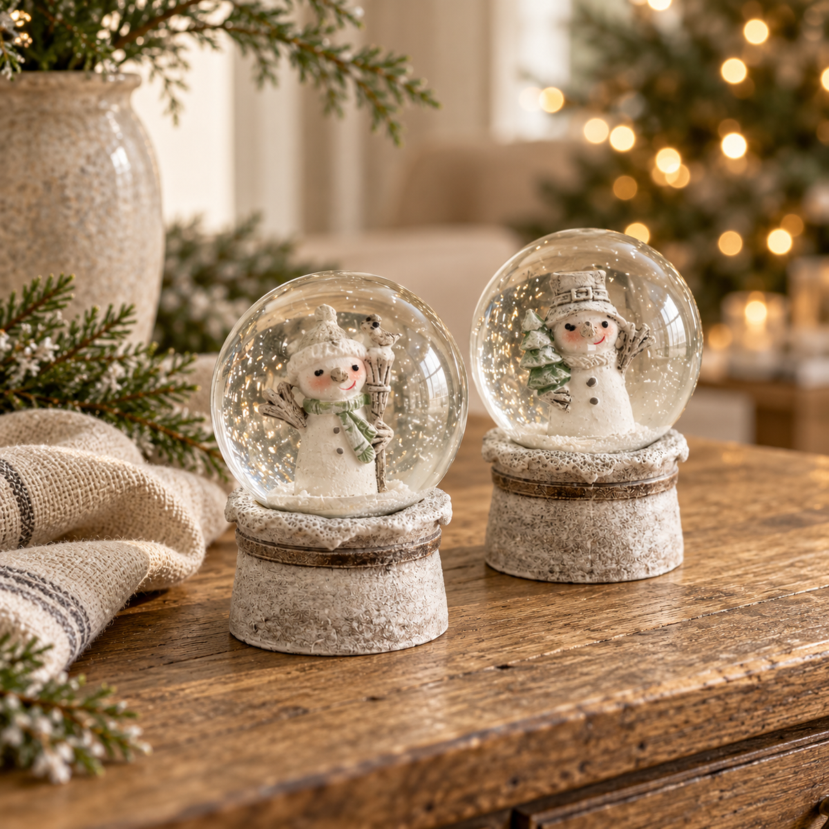 Mini Snowman Snow Globes – Two Designs
