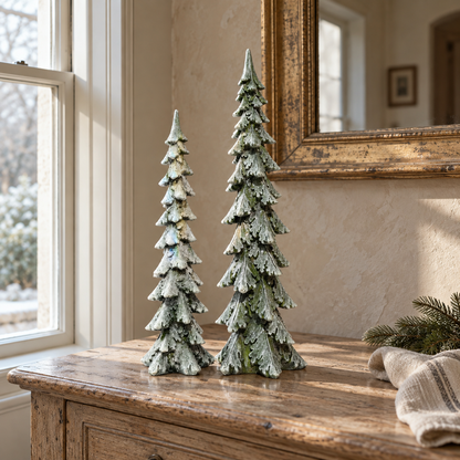 Slim Frosted Forest Christmas Tree – 39cm or 47cm