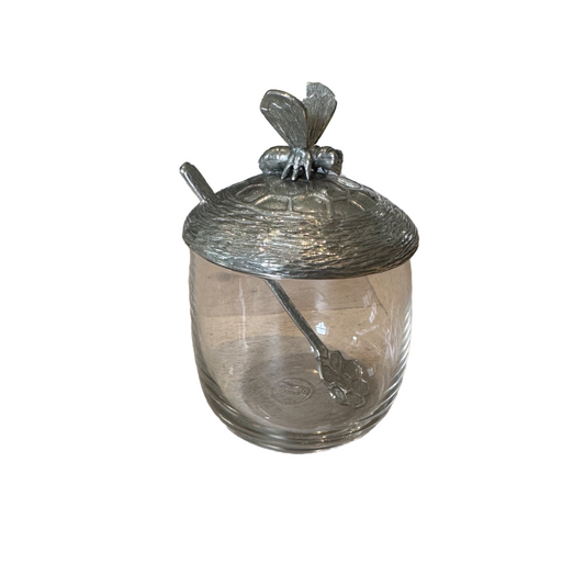 Pot à miel avec couvercle et cuillère