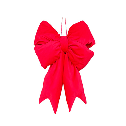 Elegant Plush Double Bow in Various Colours – emerald-green