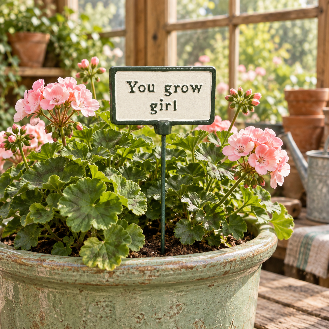 You Grow Girl Decorative Plant Stake – 18cm