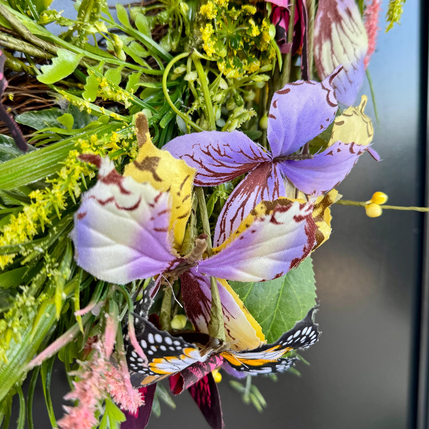 Easter Butterfly Floral Wreath – 60cm
