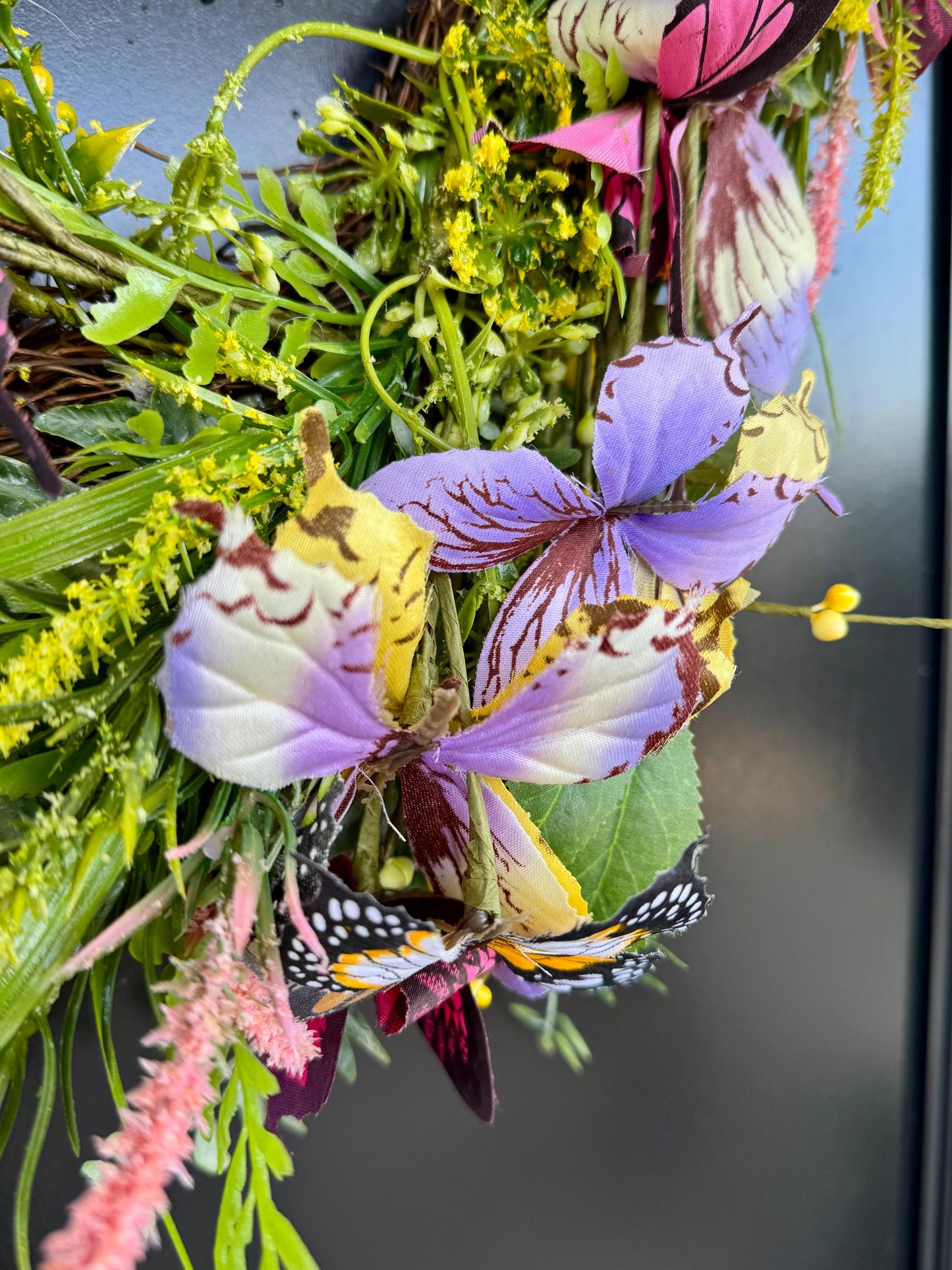 Easter Butterfly Floral Wreath - 60cm