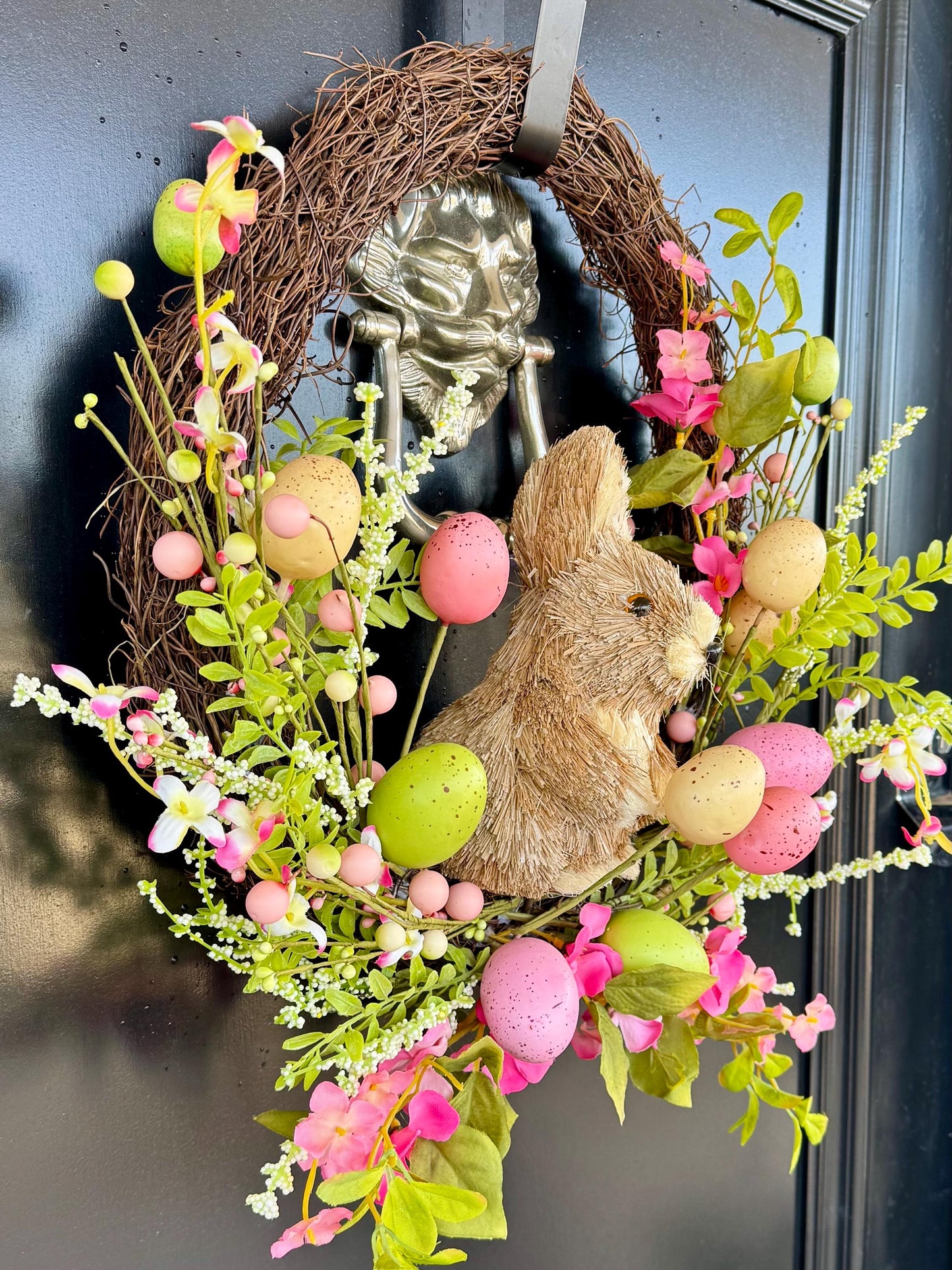 Easter Bunny Floral Wreath - 50cm