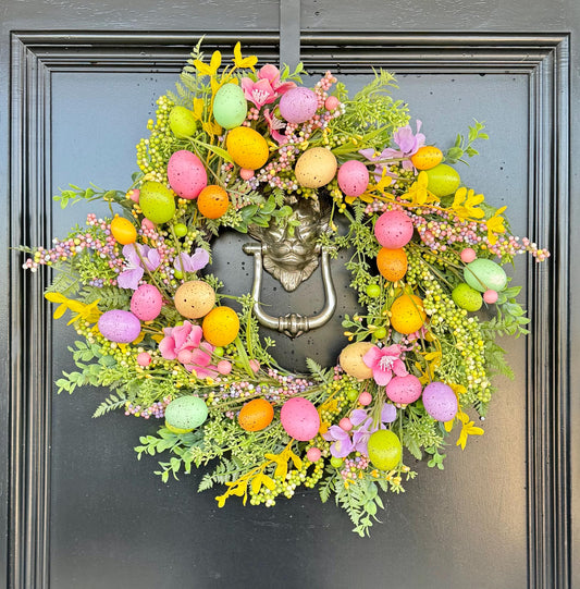 Easter Egg Floral Wreath - Extra Large - 55cm