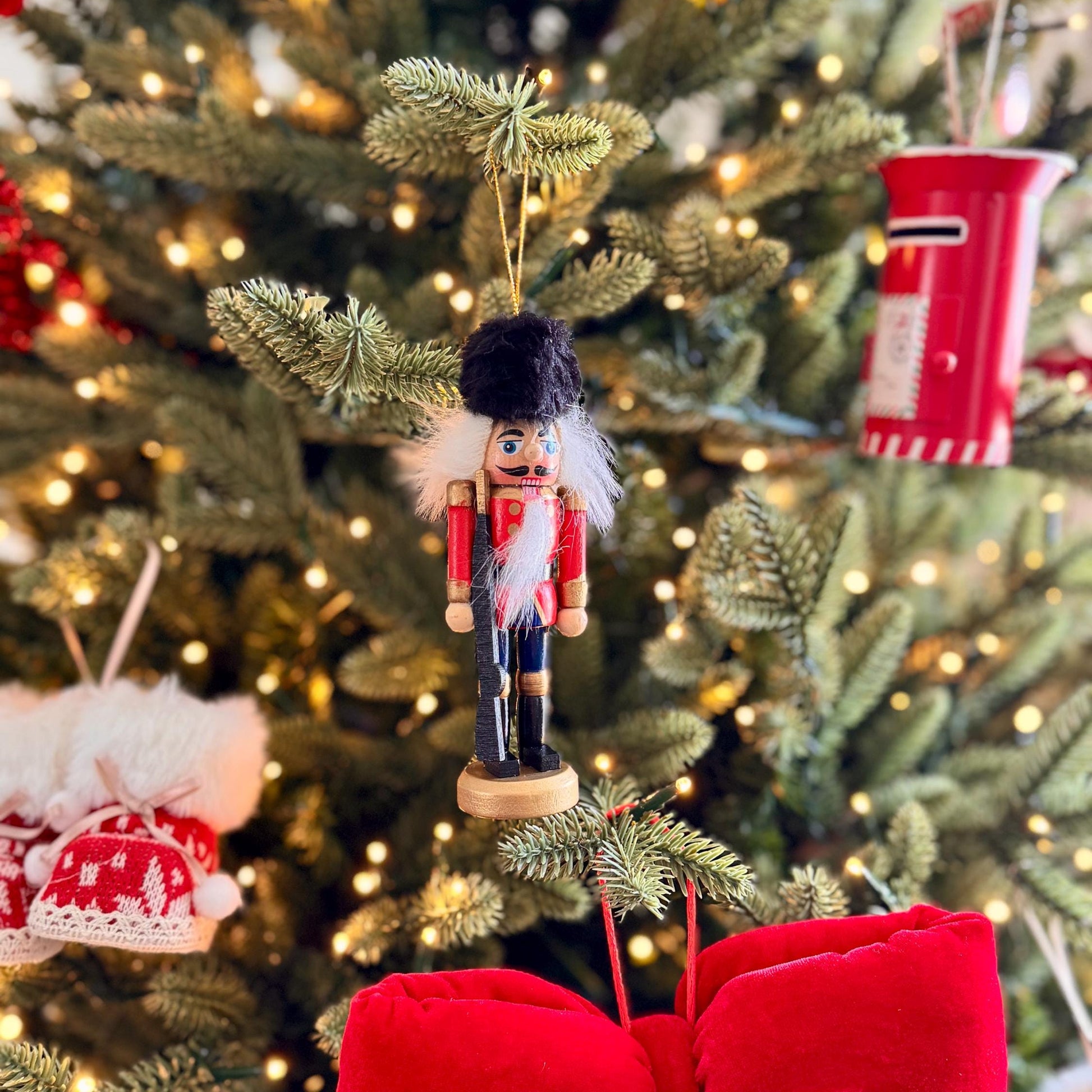 Wooden Nutcracker Bauble 13cm – Christmas Tree, Wreath, Decoration