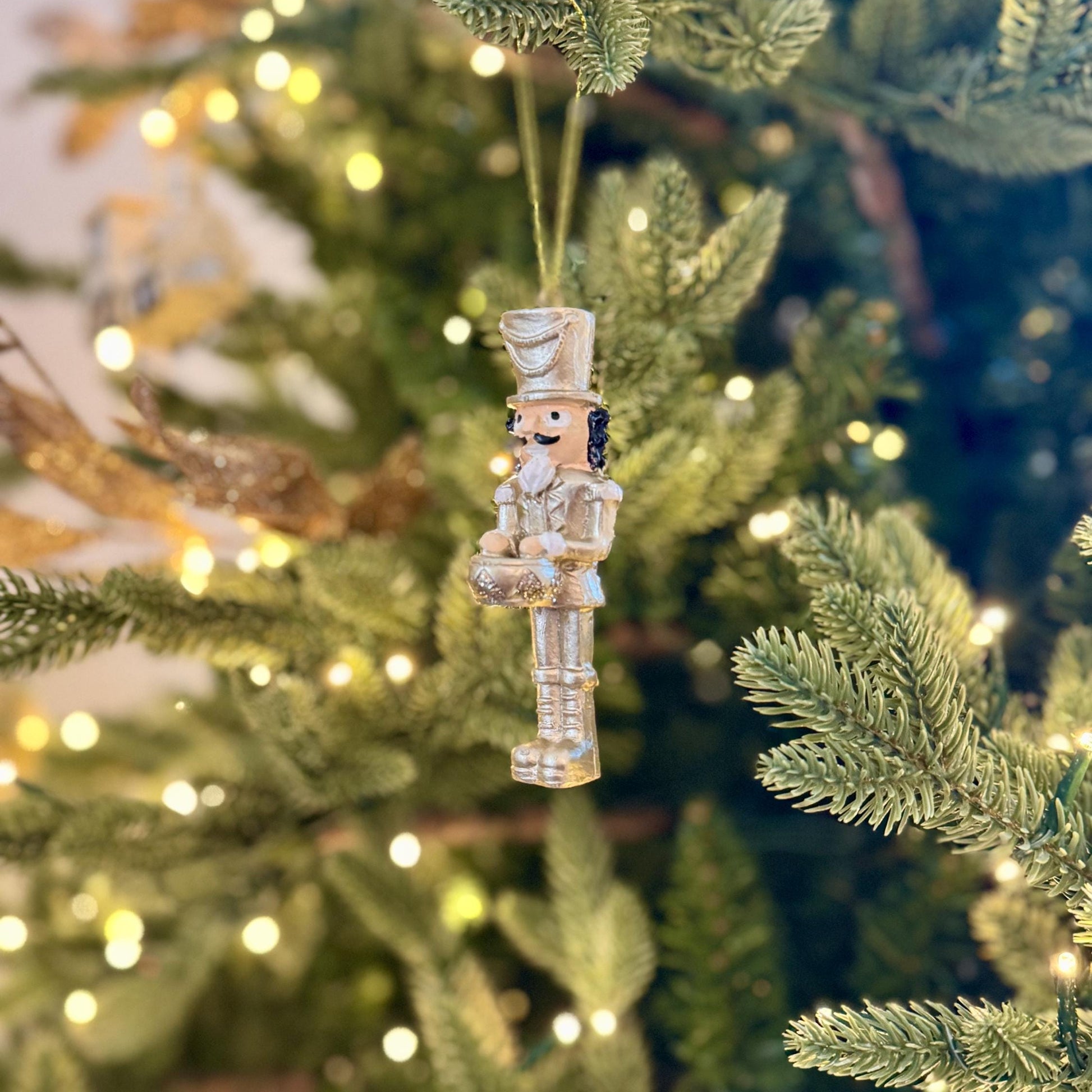 Gold Nutcracker Tree Decoration