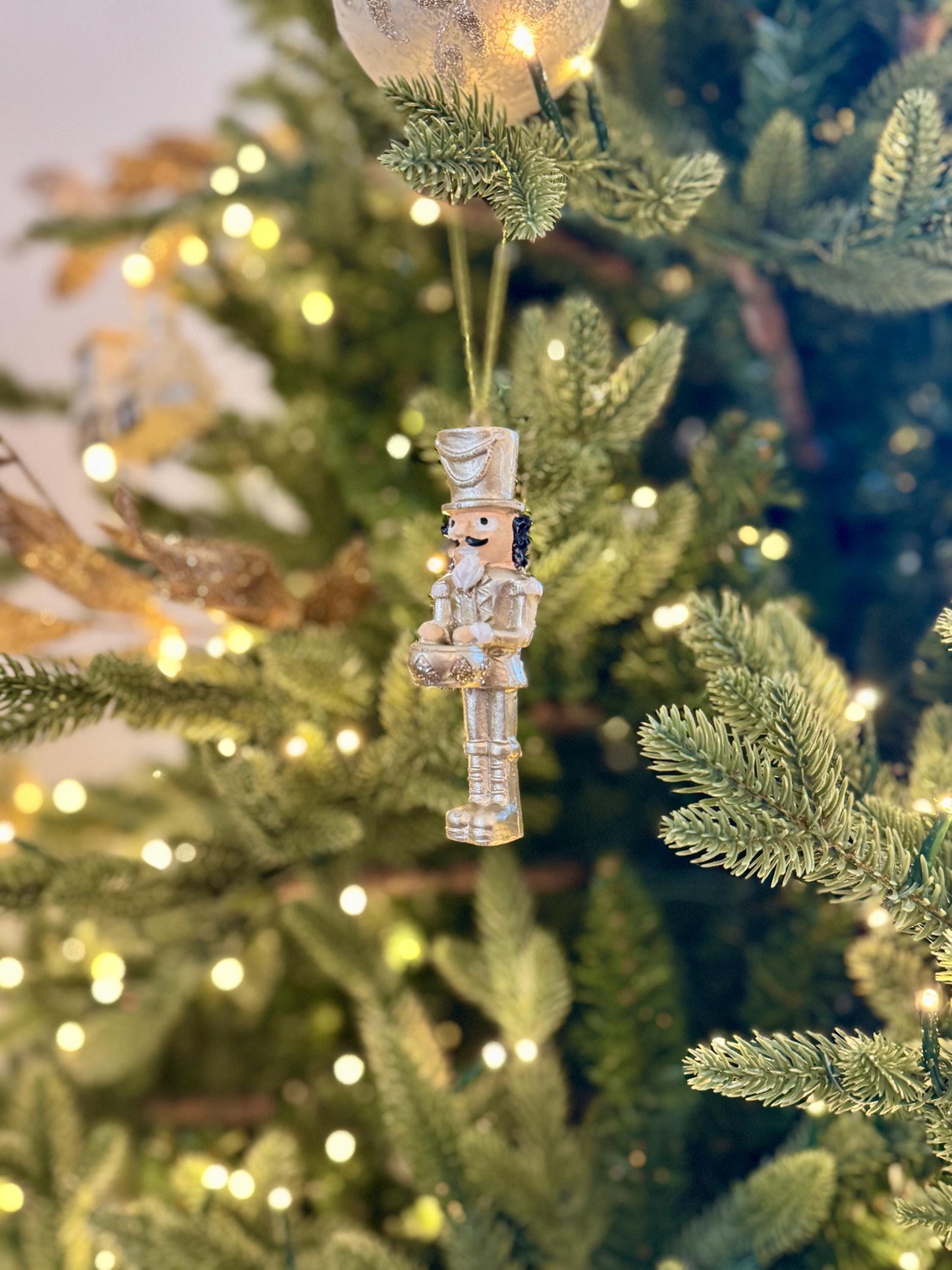 Gold Nutcracker Tree Decoration