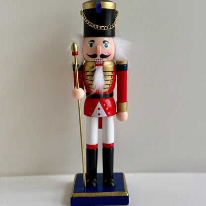 Hand-Painted 25cm Classic Red Nutcracker