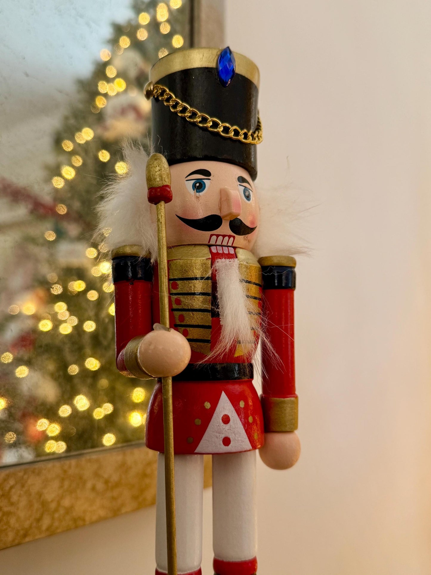 Hand Painted 25cm Classic Red Nutcracker
