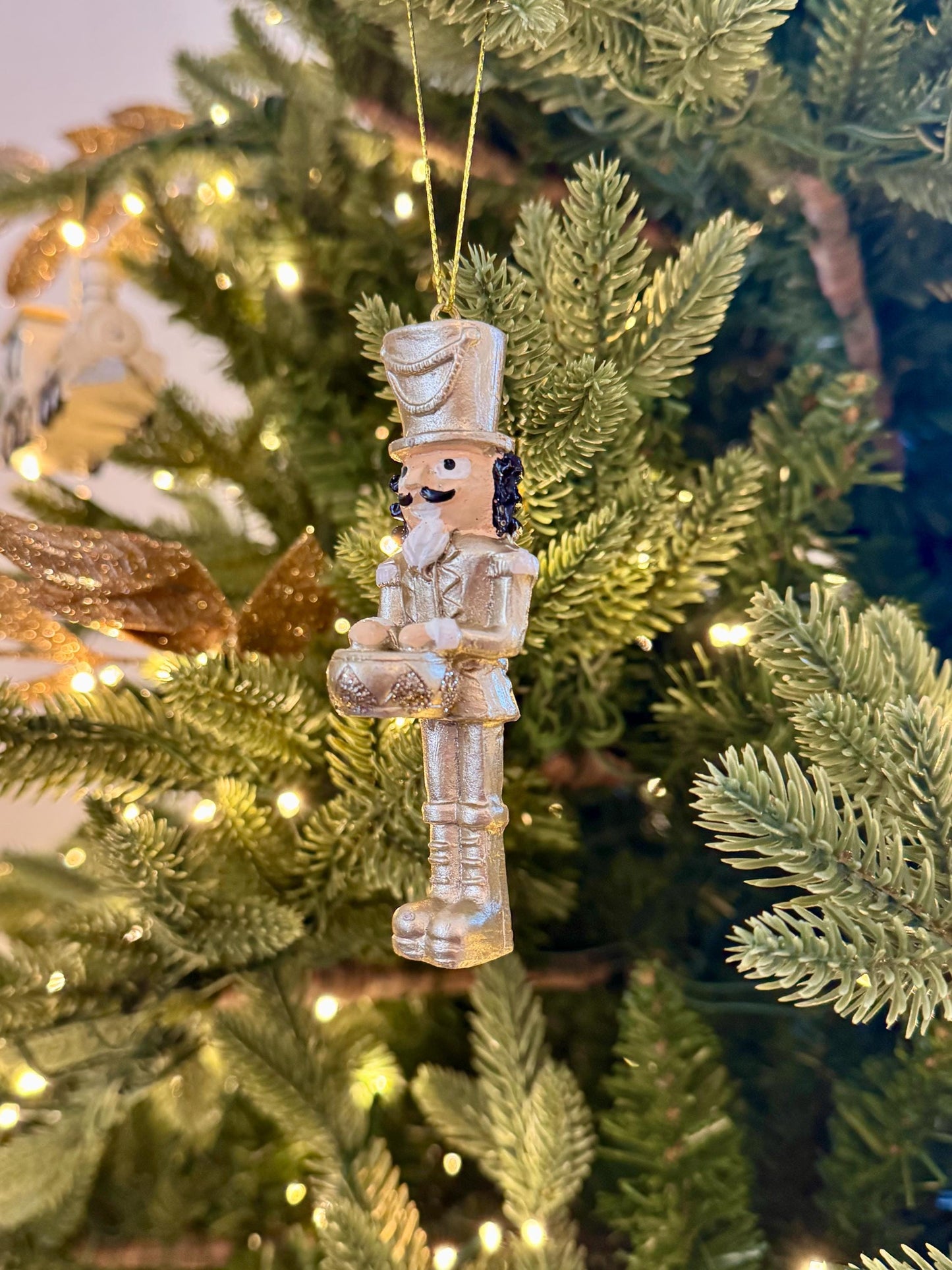 Gold Nutcracker Tree Decoration