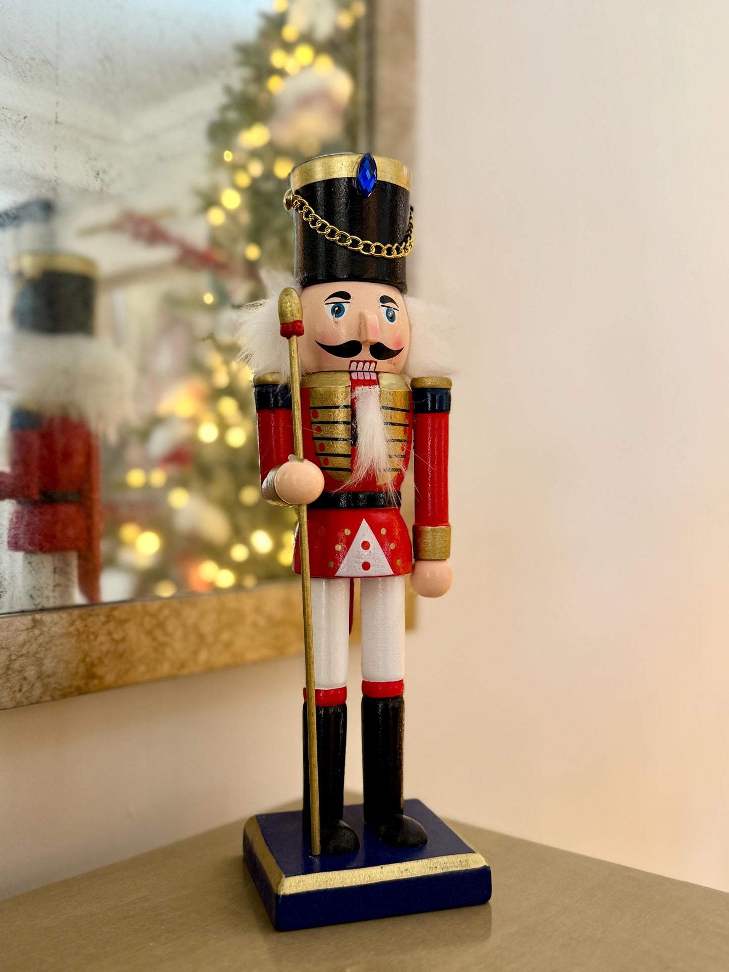 Hand Painted 25cm Classic Red Nutcracker