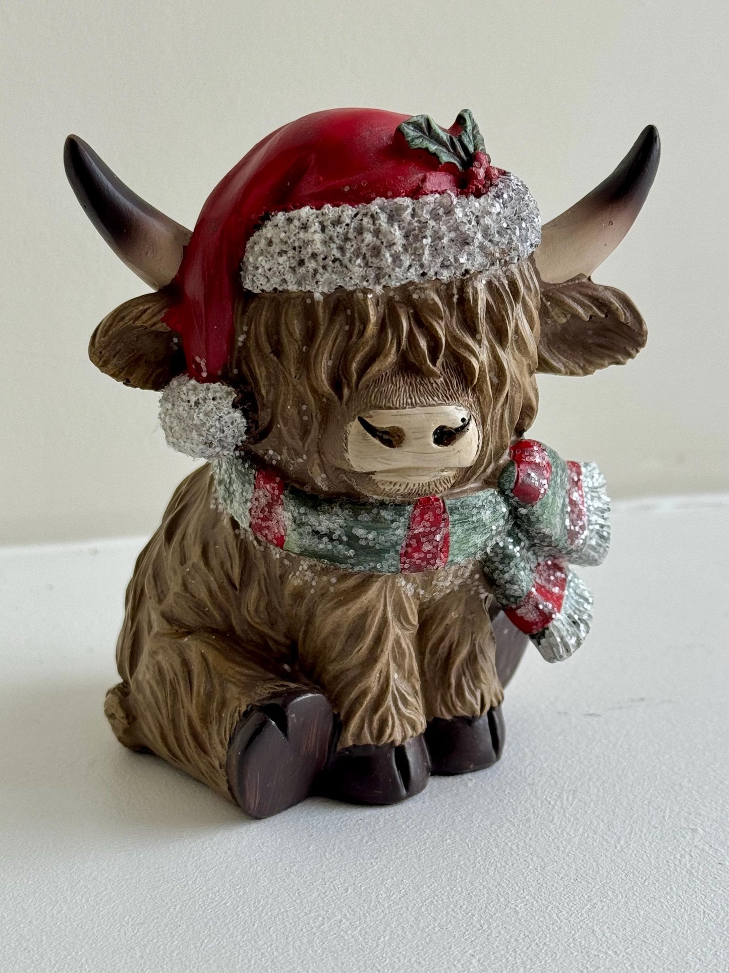 Highland Cow Christmas Ornaments