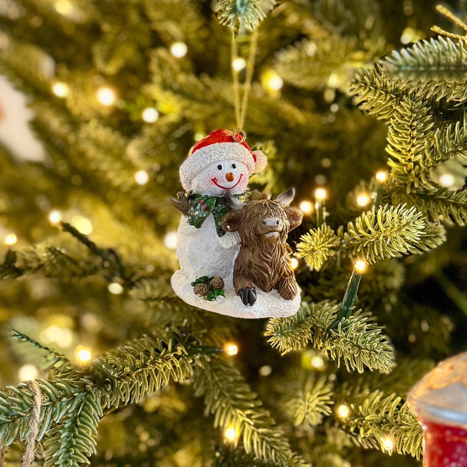 Snowman & Highland Cow Bauble