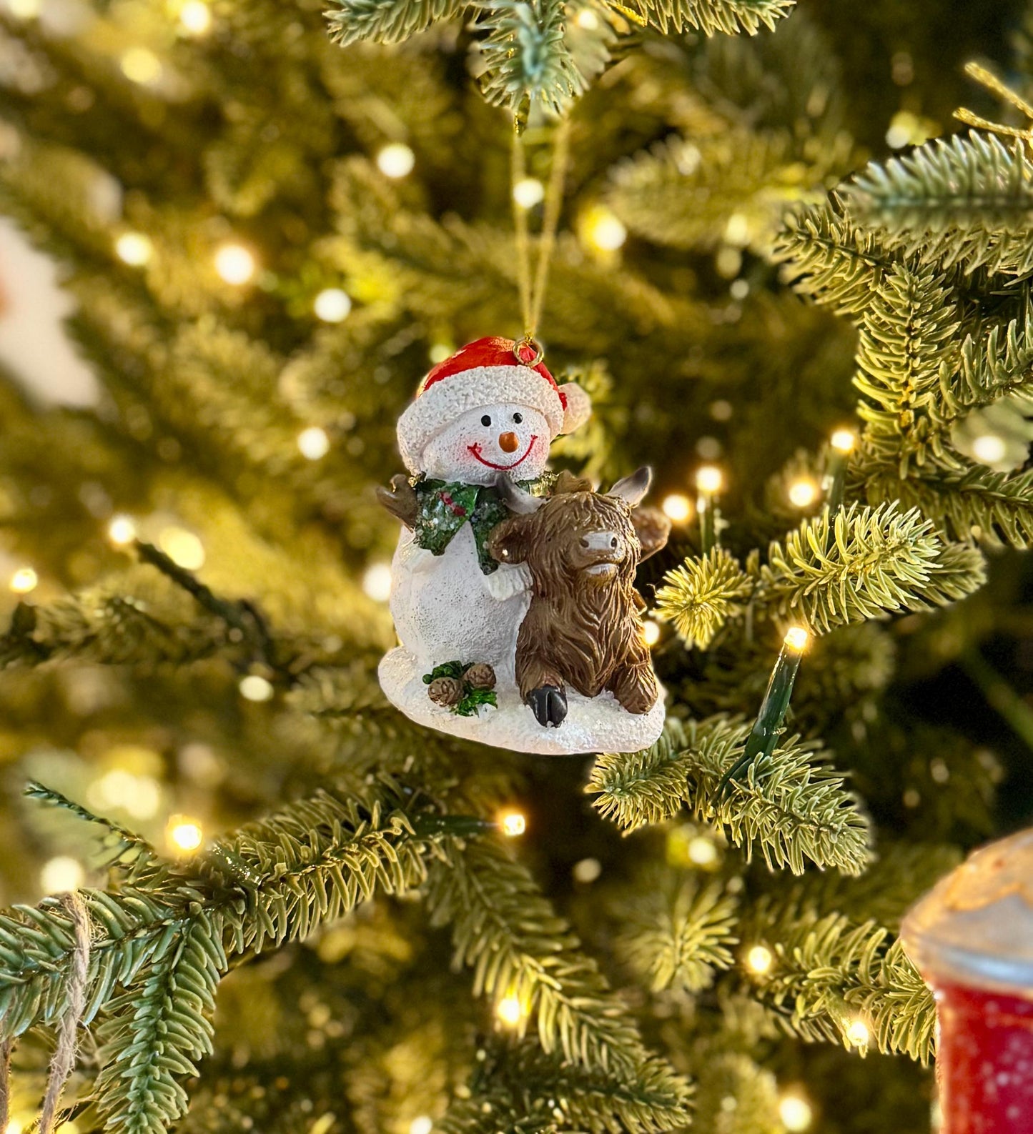 Snowman & Highland Cow Bauble