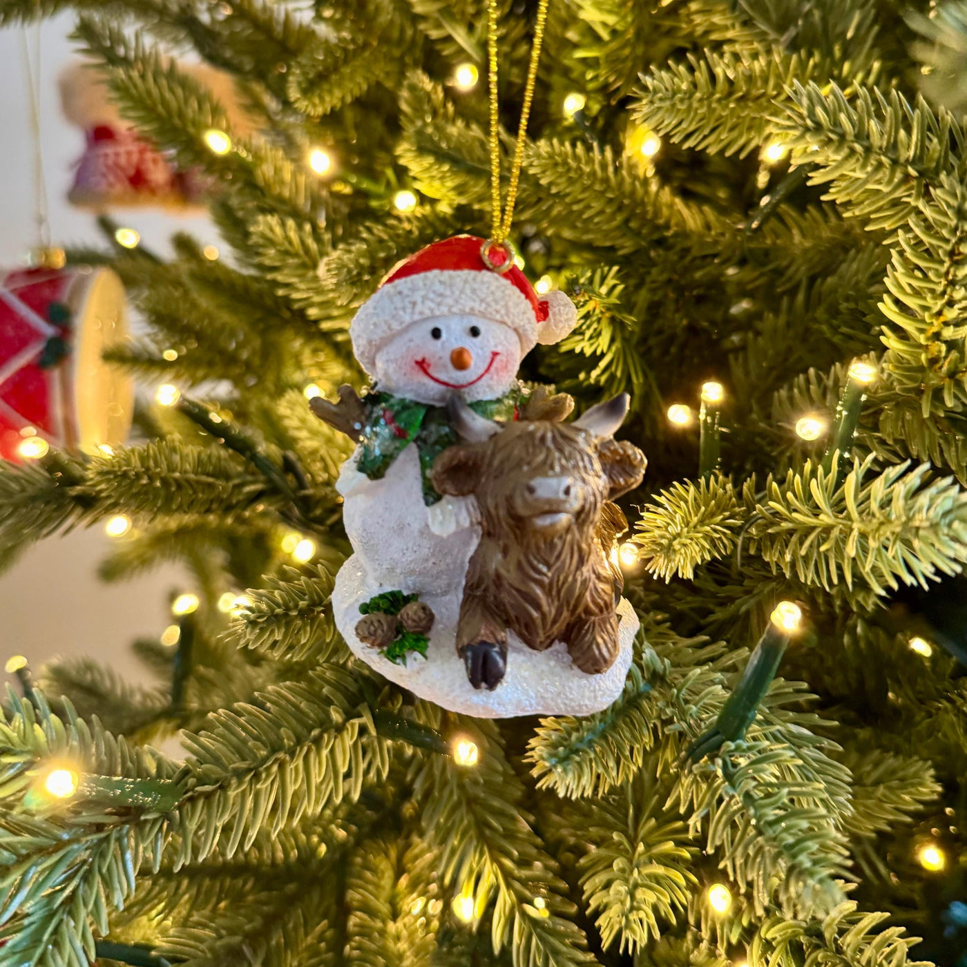 Snowman & Highland Cow Bauble