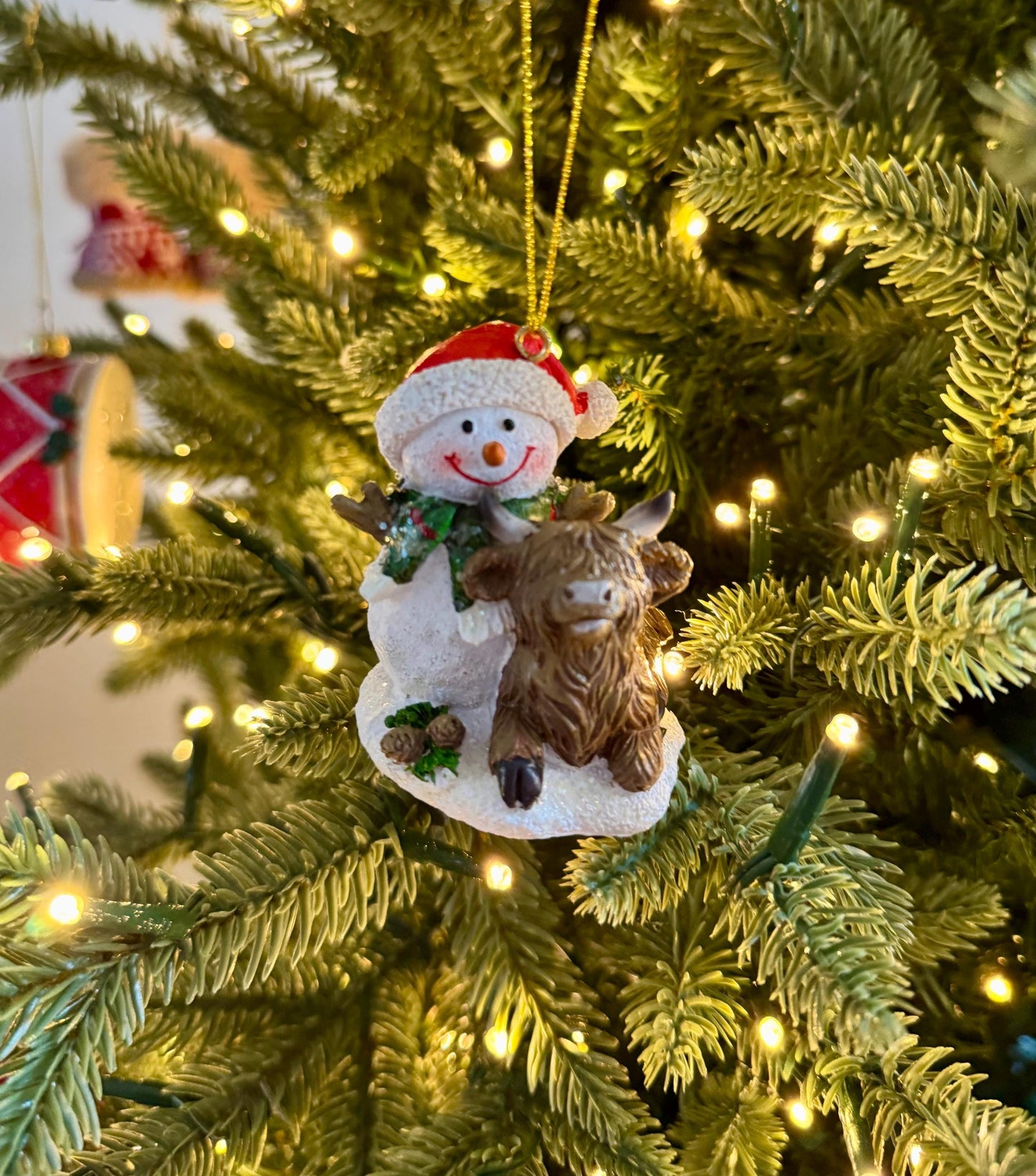 Snowman & Highland Cow Bauble