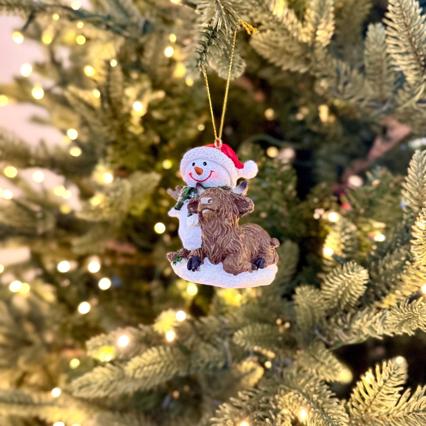 Snowman & Highland Cow Bauble