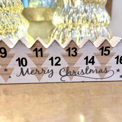 Wooden Advent Calendar with Rolling Star