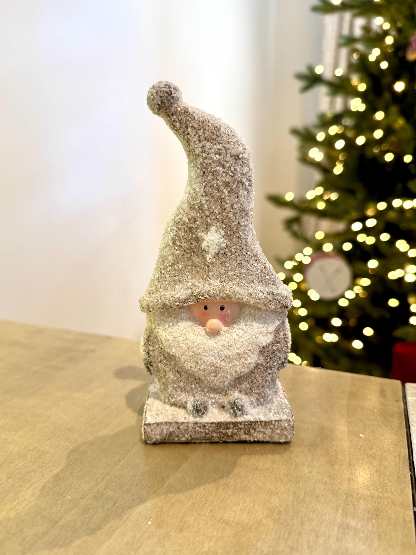 Glittered Santa Ornament