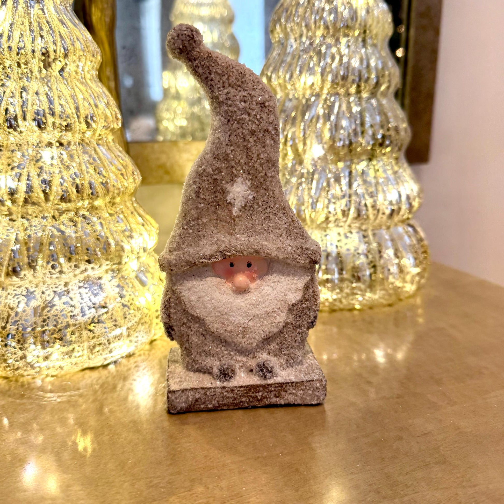 Glittered Santa Ornament