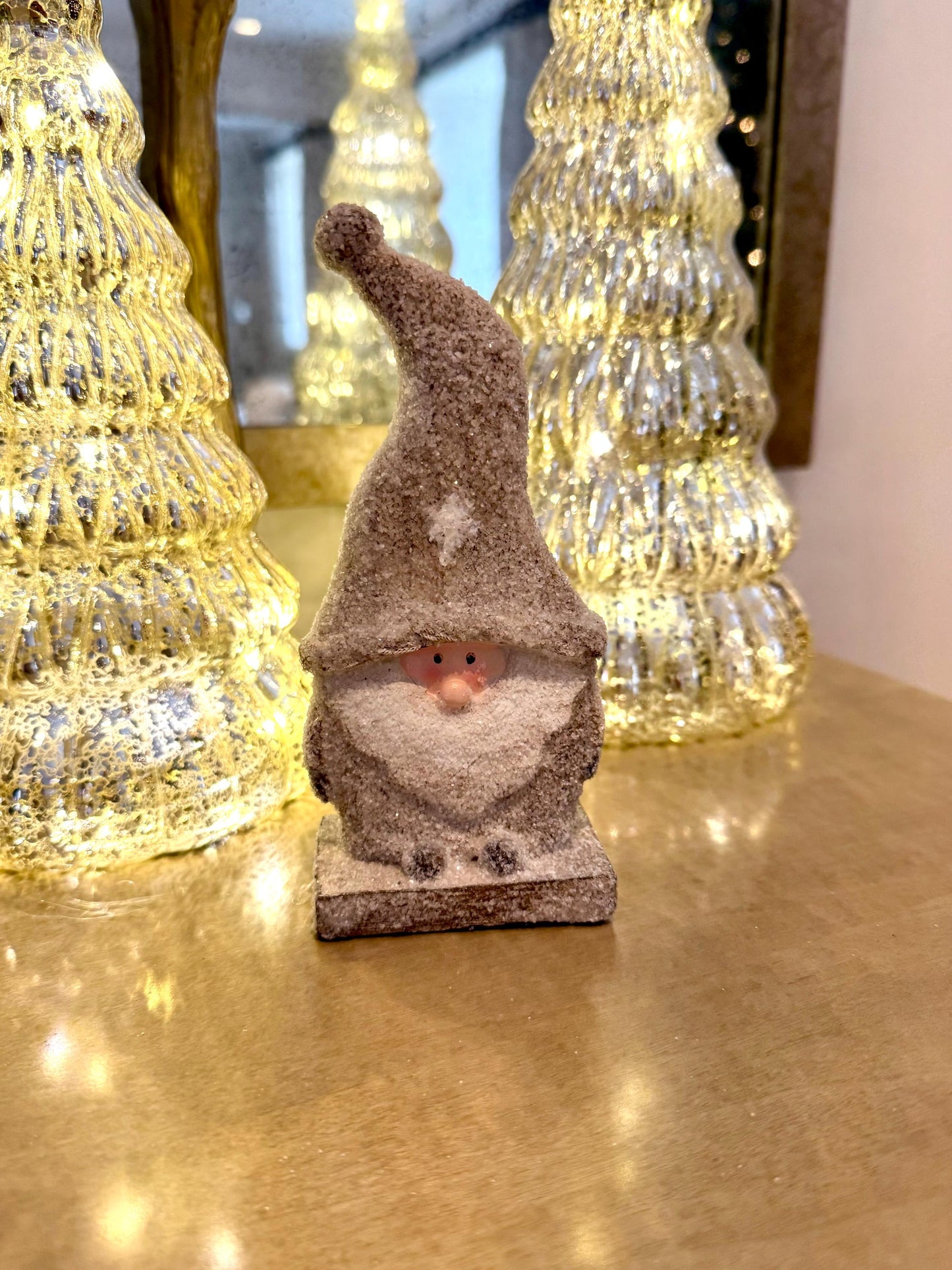 Glittered Santa Ornament