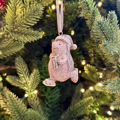 Mini Hedgehog Christmas Baubles – Woodland Hedgehog Tree Decorations