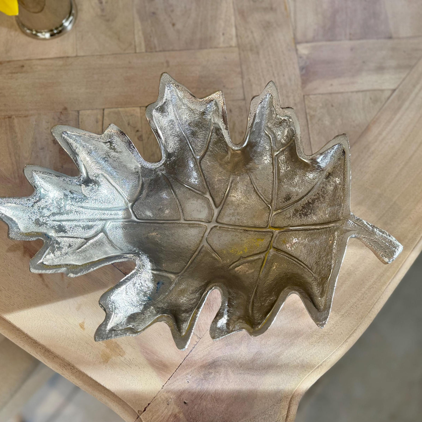 Decorative Leaf Bowl in Cast Aluminium
