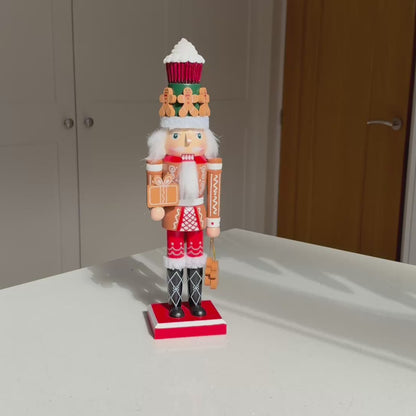 The Gingerbread Baker – Handmade Wooden Christmas Nutcracker, 36cm